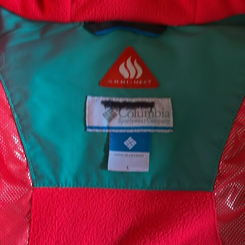 Columbia Kids L 14/16 Hooded Omni Heat Coat Teal & Pink